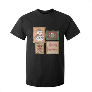 Howdy Christmas Postage Stamp T Shirt For Kid Western Life Holiday Gift TS12 Black Print Your Wear