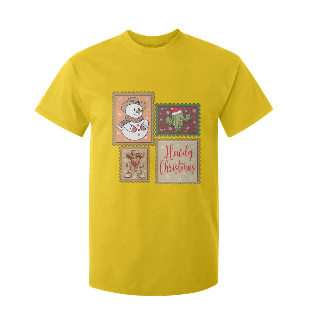 Howdy Christmas Postage Stamp T Shirt For Kid Western Life Holiday Gift TS12 Daisy Print Your Wear
