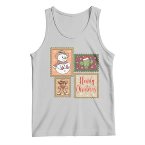 Howdy Christmas Postage Stamp Tank Top Western Life Holiday Gift TS12 Ash Print Your Wear