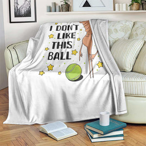 Funny Marcus The Worm Tennis Lover Throw Blanket I Do Not Like This Ball TS12 Print Your Wear