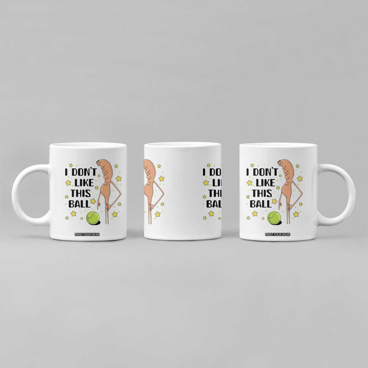 Funny Marcus The Worm Tennis Lover Coffee Mug I Do Not Like This Ball TS12 Print Your Wear