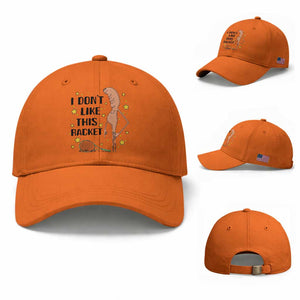 Funny Marcus The Worm Tennis Lover Baseball Cap I Do Not Like This Racket TS12 Baseball Cap Universal Fit Orange Print Your Wear