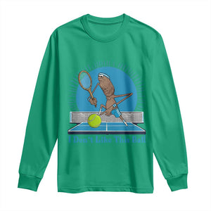 I Do Not Like This Ball Long Sleeve Shirt Funny Marcus The Worm Tennis Meme TS12 Irish Green Print Your Wear
