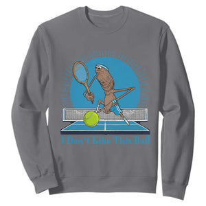 I Do Not Like This Ball Sweatshirt Funny Marcus The Worm Tennis Meme TS12 Charcoal Print Your Wear