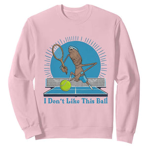 I Do Not Like This Ball Sweatshirt Funny Marcus The Worm Tennis Meme TS12 Light Pink Print Your Wear
