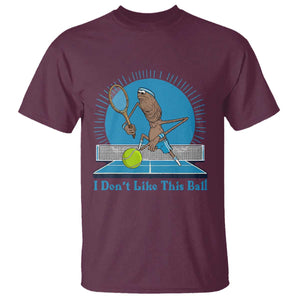 I Do Not Like This Ball T Shirt Funny Marcus The Worm Tennis Meme TS12 Maroon Print Your Wear
