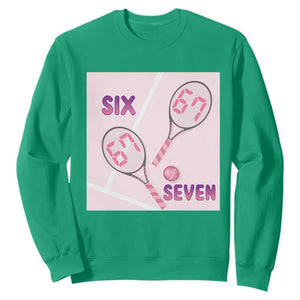 Funny Six Seven Tennis Meme Sweatshirt Valentine For Women TS12 Irish Green Print Your Wear
