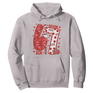 Six Seven Tennis Meme Hoodie Funny Gen Alpha Valentine TS12 Ice Gray Print Your Wear