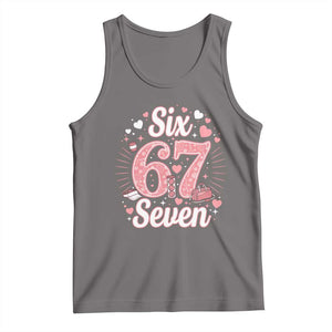Funny Six Seven Tennis Meme Tank Top Gen Z Valentine TS12 Deep Heather Print Your Wear