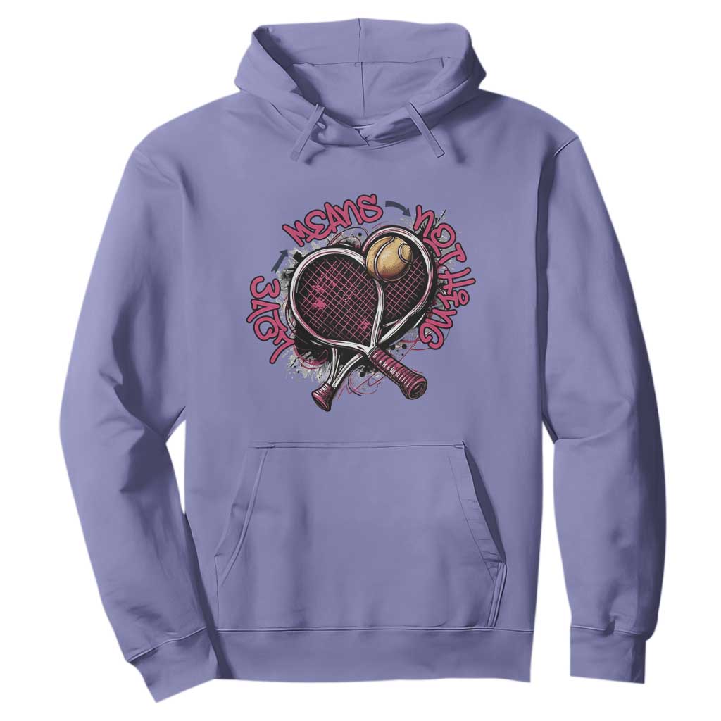 Love Means Nothing Hoodie Tennis Lovers TS12 Violet Print Your Wear