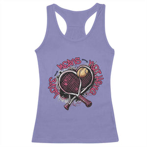 Love Means Nothing Racerback Tank Top Tennis Lovers TS12 Violet Print Your Wear