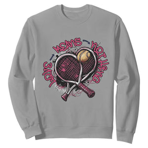 Love Means Nothing Sweatshirt Tennis Lovers TS12 Sport Gray Print Your Wear