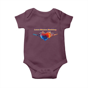 Love Means Nothing Baby Onesie Valentines Day Gift TS12 Maroon Print Your Wear