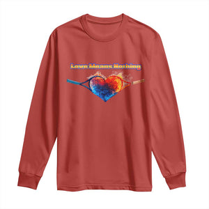 Love Means Nothing Long Sleeve Shirt Valentines Day Gift TS12 Red Print Your Wear