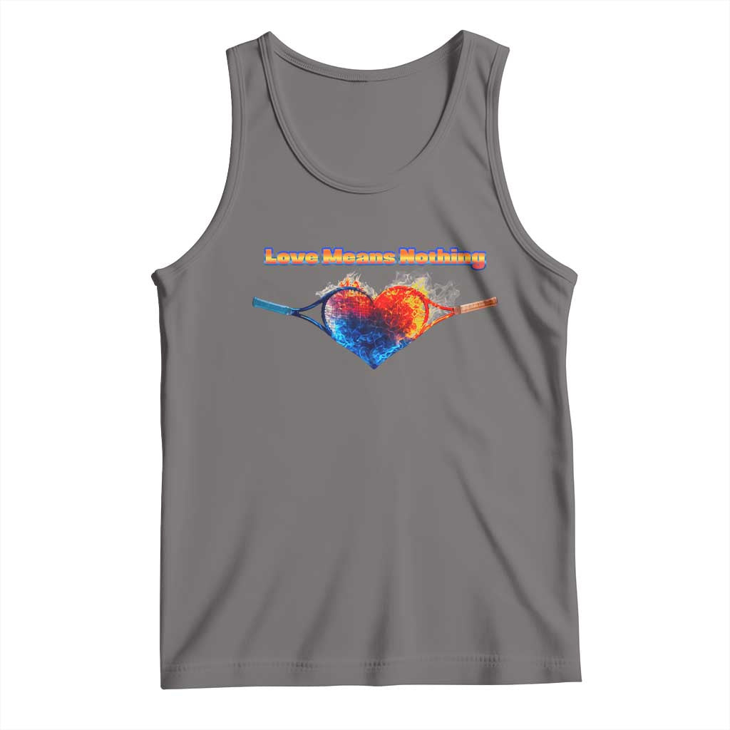 Love Means Nothing Tank Top Valentines Day Gift TS12 Deep Heather Print Your Wear