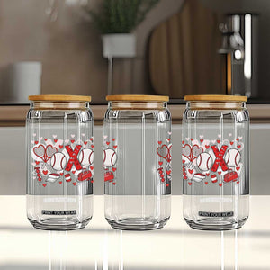 Cute XOXO Tennis Player Glass Can Valentines Tennis Gift TS12 Print Your Wear