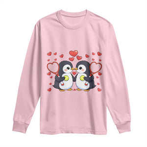 Cute XOXO Tennis Player Long Sleeve Shirt Valentines Day Gift TS12 Light Pink Print Your Wear