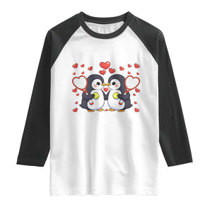 Cute XOXO Tennis Player Raglan Shirt Valentines Day Gift TS12 White Black Print Your Wear