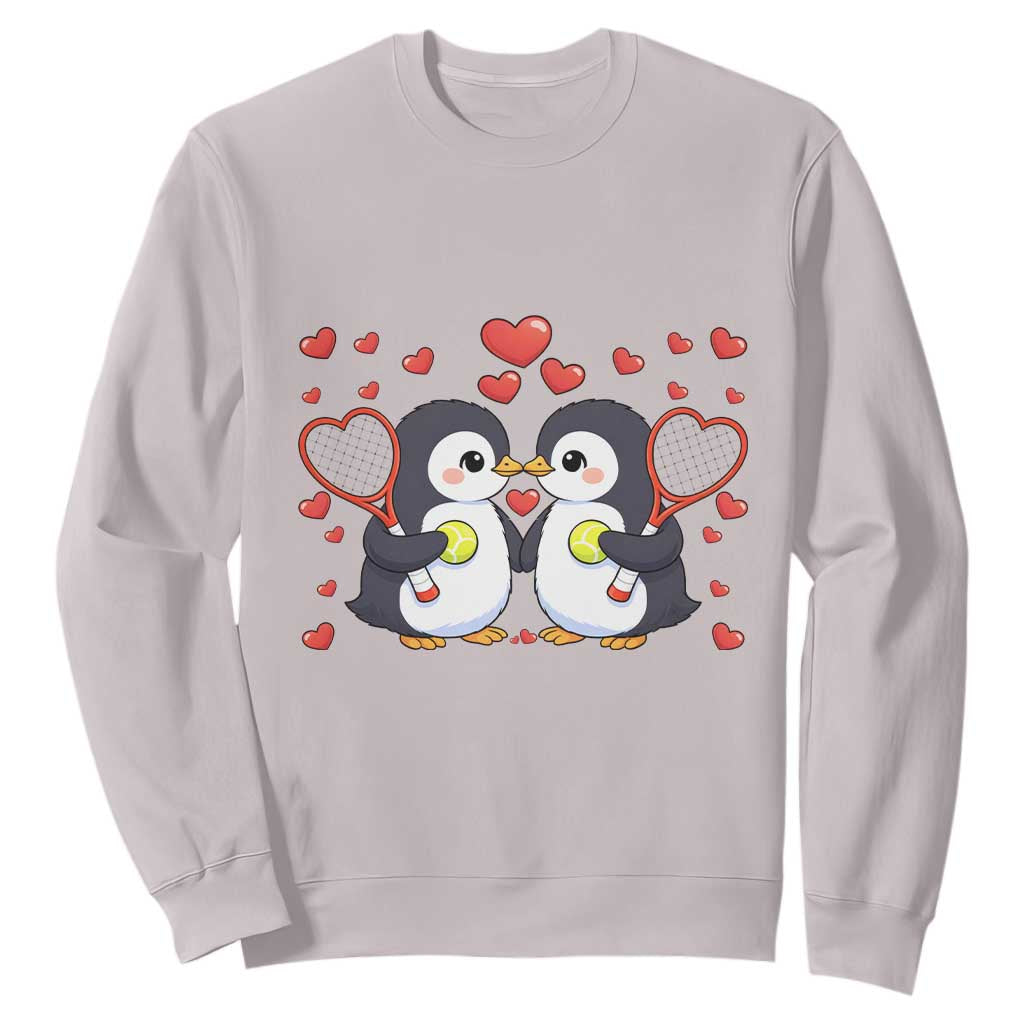 Cute XOXO Tennis Player Sweatshirt Valentines Day Gift TS12 Ice Gray Print Your Wear