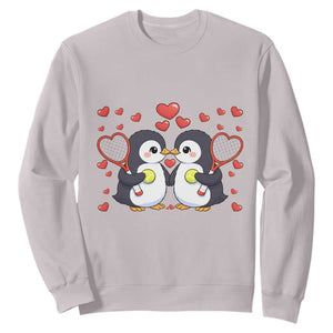 Cute XOXO Tennis Player Sweatshirt Valentines Day Gift TS12 Ice Gray Print Your Wear