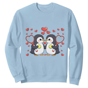 Cute XOXO Tennis Player Sweatshirt Valentines Day Gift TS12 Light Blue Print Your Wear