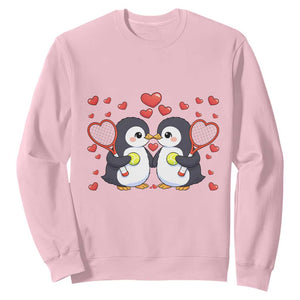 Cute XOXO Tennis Player Sweatshirt Valentines Day Gift TS12 Light Pink Print Your Wear