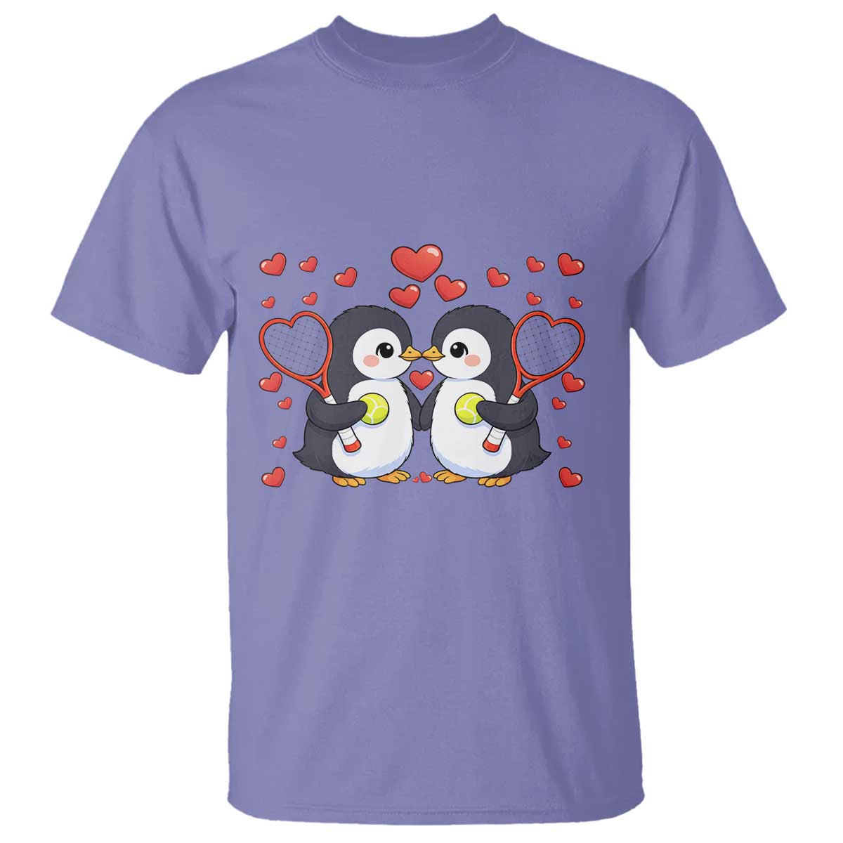 Cute XOXO Tennis Player T Shirt Valentines Day Gift TS12 Violet Print Your Wear