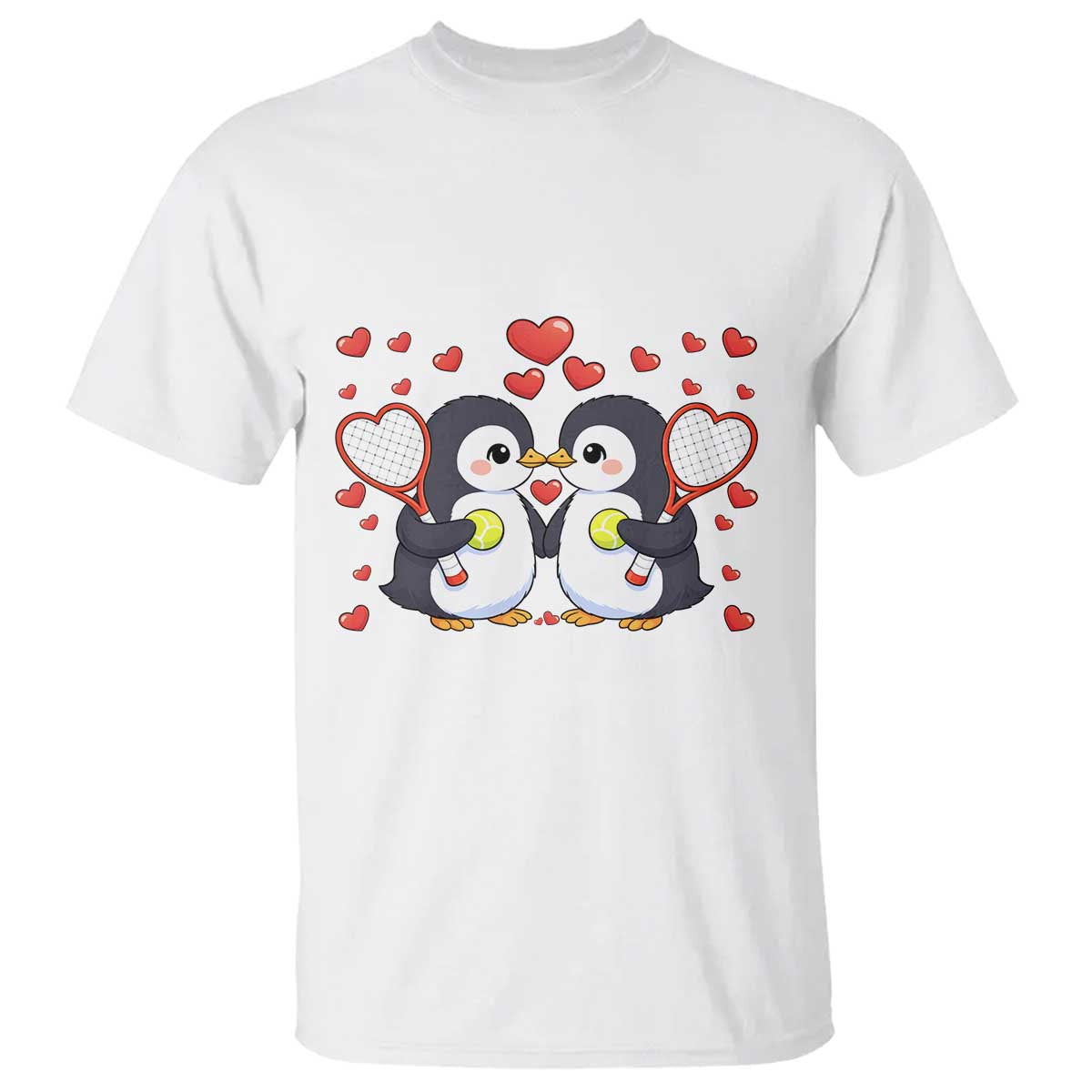Cute XOXO Tennis Player T Shirt Valentines Day Gift TS12 White Print Your Wear