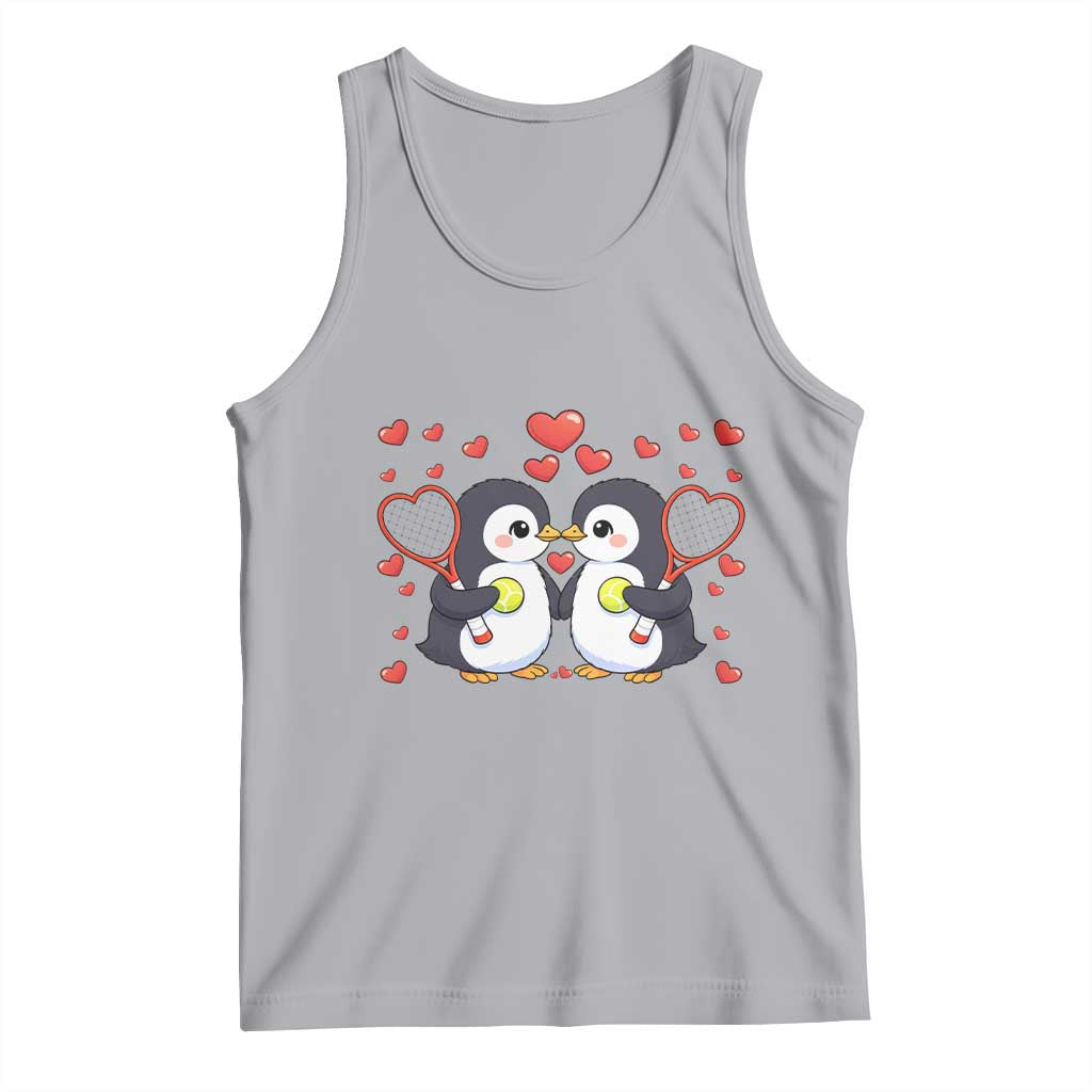Cute XOXO Tennis Player Tank Top Valentines Day Gift TS12 Athletic Heather Print Your Wear