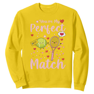 You Are My Perfect Match Sweatshirt Gift For Tennis Couple TS12 Daisy Print Your Wear