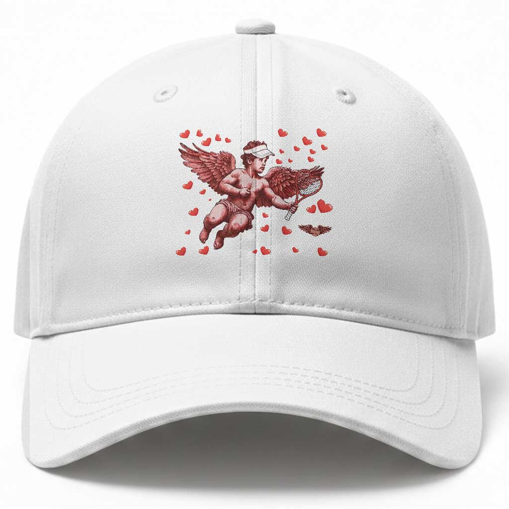Cute Cupid Tennis Angel Baseball Cap Valentines Day Gift TS12 Print Your Wear