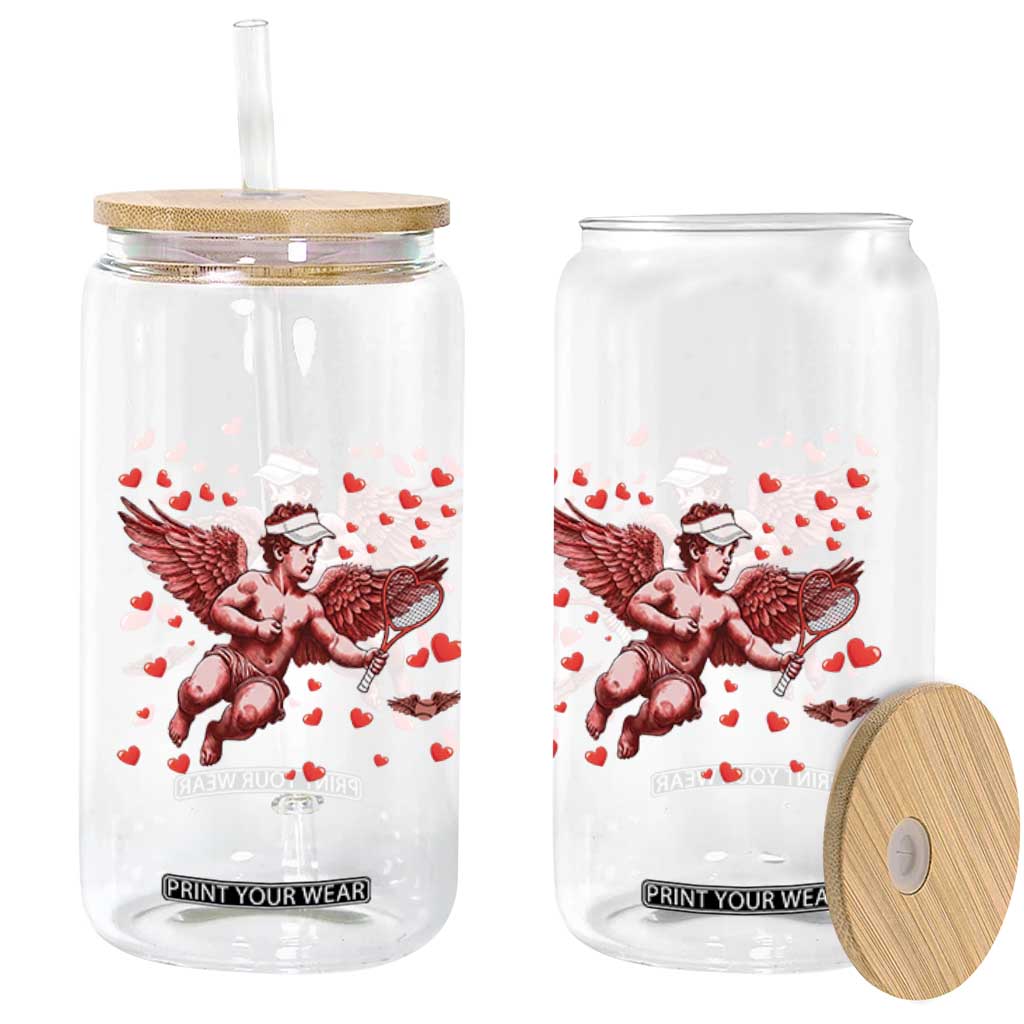 Cute Cupid Tennis Angel Glass Can Valentines Day Gift TS12 Print Your Wear