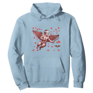 Cute Cupid Tennis Angel Hoodie Valentines Day Gift TS12 Light Blue Print Your Wear