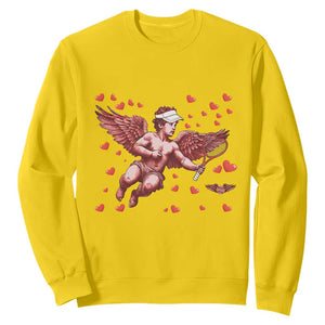 Cute Cupid Tennis Angel Sweatshirt Valentines Day Gift TS12 Daisy Print Your Wear