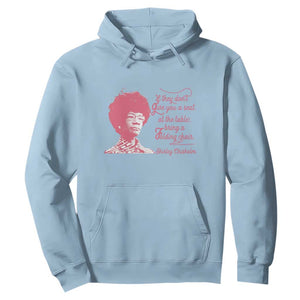 Shirley Chisholm Hoodie Bring A Folding Chair Quote TS12 Light Blue Print Your Wear