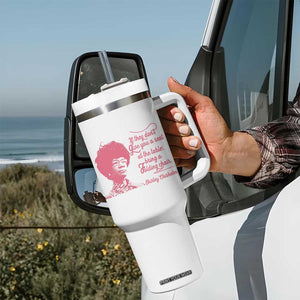 Shirley Chisholm Tumbler With Handle Bring A Folding Chair Quote TS12 Print Your Wear