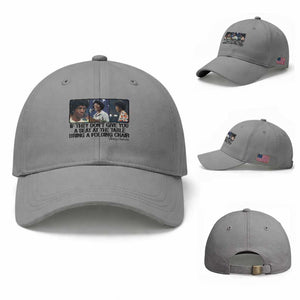 Shirley Chisholm Seat At The Table Quote Baseball Cap Strong Black Women Pride TS12 Baseball Cap Universal Fit Sport Gray Print Your Wear