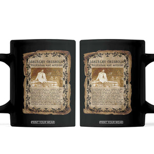 Vintage Newspaper Shirley Chisholm Coffee Mug Black History Month Gift TS12 Black Print Your Wear