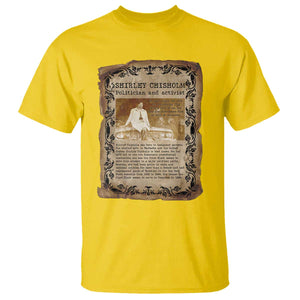Vintage Newspaper Shirley Chisholm T Shirt Black History Month Gift TS12 Daisy Print Your Wear