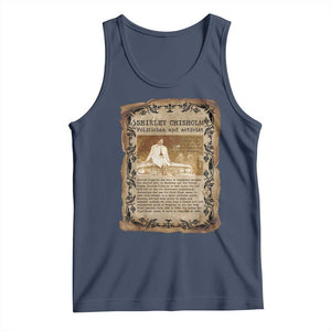 Vintage Newspaper Shirley Chisholm Tank Top Black History Month Gift TS12 Navy Print Your Wear