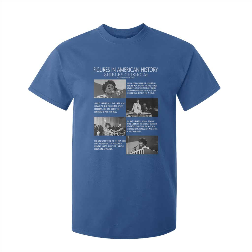 Shirley Chisholm T Shirt For Kid Black Woman Leadership Icon TS12 Royal Blue Print Your Wear