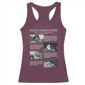 Shirley Chisholm Racerback Tank Top Black Woman Leadership Icon TS12 Maroon Print Your Wear