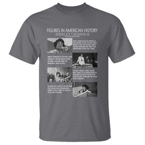 Shirley Chisholm T Shirt Black Woman Leadership Icon TS12 Charcoal Print Your Wear