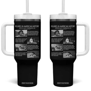 Shirley Chisholm Tumbler With Handle Black Woman Leadership Icon TS12 One Size: 40 oz Black Print Your Wear