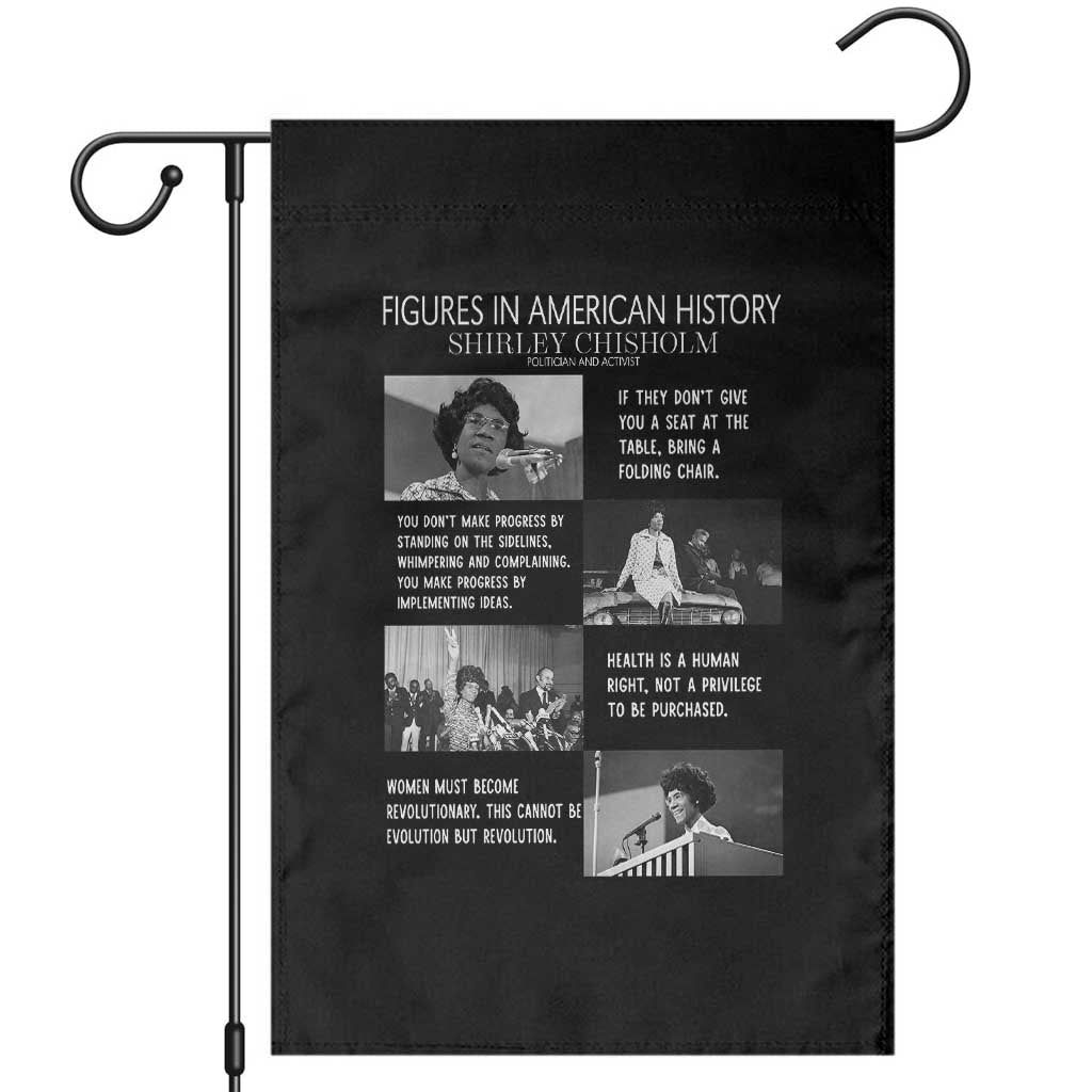Shirley Chisholm Legacy Garden Flag Civil Rights Woman Leader TS12 Black Print Your Wear