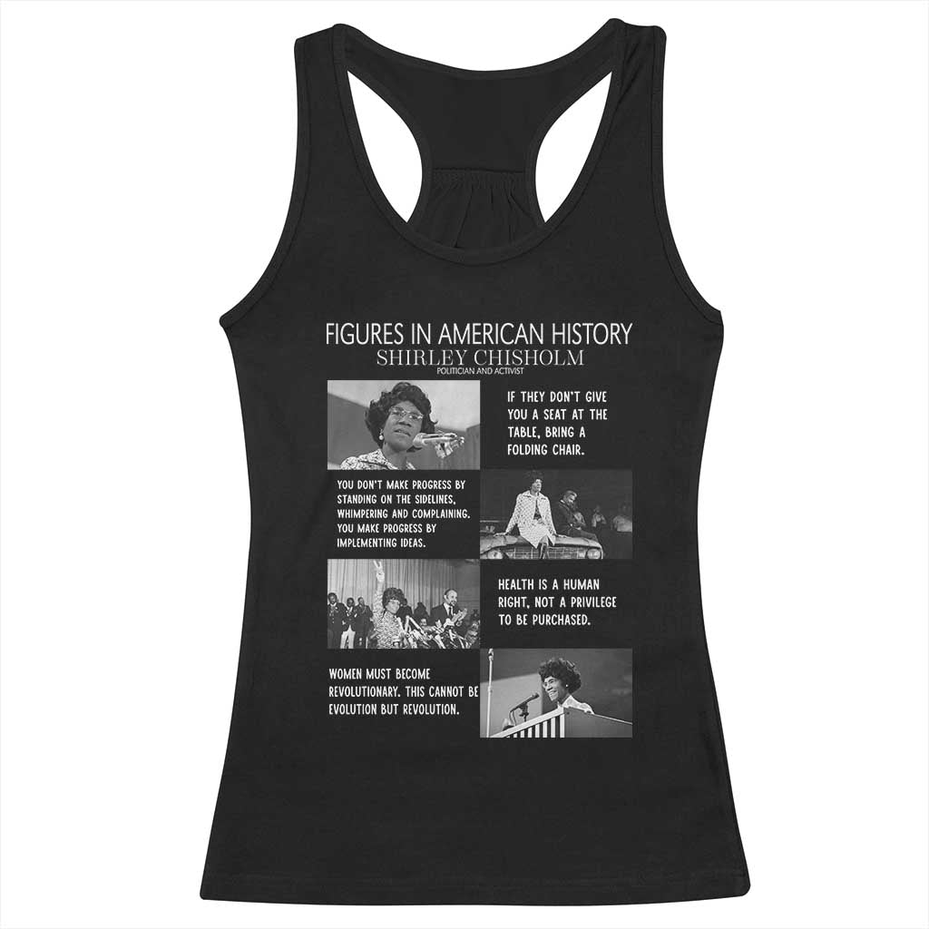 Shirley Chisholm Legacy Racerback Tank Top Civil Rights Woman Leader TS12 Black Print Your Wear