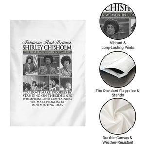 Shirley Chisholm Garden Flag You Make Progress By Implementing Ideas Quote TS12 Print Your Wear