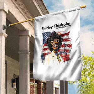 Shirley Chisholm For President 1972 With American Flag Garden Flag TS12 Print Your Wear