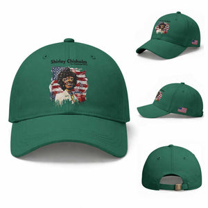 Shirley Chisholm For President 1972 With American Flag Baseball Cap TS12 Baseball Cap Universal Fit Irish Green Print Your Wear