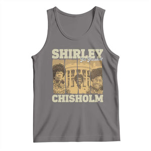 Shirley Chisholm For President Tank Top Historic Women Leader TS12 Deep Heather Print Your Wear